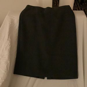 Grey wool pencil skirt J Crew